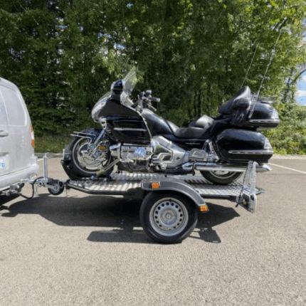 Remorque porte-moto pliable Cochet (noire)
