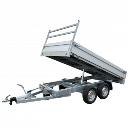 Remorque Double Essieu 1000 kg – Benne Galvanisée